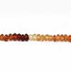 Natural Shaded Hessonite Garnet Faceted Roundel Beads Strand Length 13 Inches and Size 2.5mm Approx. SFQ/L/TZZ 